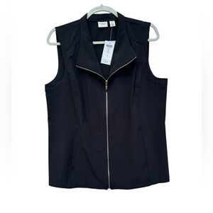 NEW WEEKENDS BY CHICO’S women’s black color size 1 zipper closure